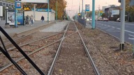 2021-10-28 Prace przy wymianie torowiska w Chorzowie między Stadionem Śląskim a AKSem.