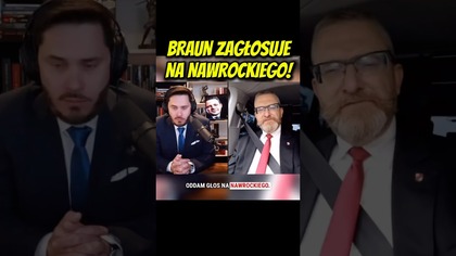 Grzegorz Braun ogłosił, że zagłosuje na Karola Nawrockiego! #GłosujęNaKarola