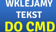 Jak wkleić tekst w linię poleceń CMD w Windows?