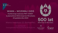 Wiara a świeckość (D.  Bonhoeffer)  dr Joel Burnell