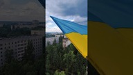 Czarnobyl: Ukraińska flaga #Czarnobyl #Chernobyl #Ukraina #Ukraine #opuszczone #Prypec #Pipyat