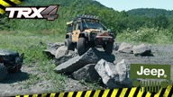 1/10 RC Car Traxxas TRX4 vs Jeep Wrangler Rubicon - Big ROCK Crawling