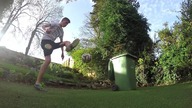 Piłka, kosz na smieci, GoPro