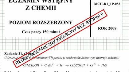 ZADANIE 21 AM2008 REDOX ORGANICZNY KWASOWY BEZ STOPNI