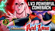 MAJIN BUU ABSORPTION RED ZONE POWERFUL COMEBACK NO ITEM RUN DBZ DOKKAN BATTLE