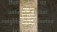 How does a Forgotten Neighborhood Remain Buried Underneath The Brooklyn Bridge? #newyorkhistory