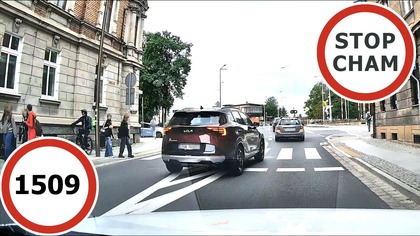 Stop Cham #1509 - Niebezpieczne i chamskie sytuacje na drogach