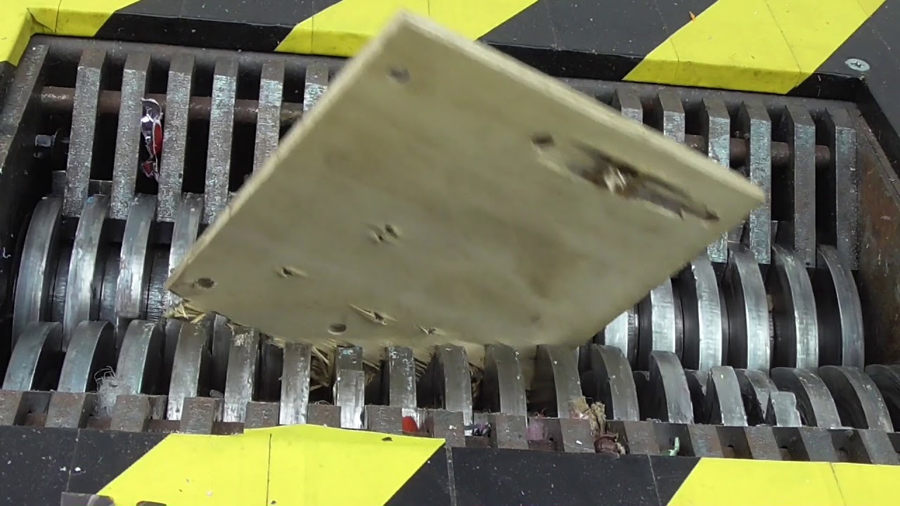 SATISFYING ASMR VIDEO Shredding Machine Crushing Some Things CDA