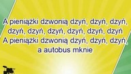 Dla dzieci Koła autobusu kręcą się - szybko - tonacja F - linia mel