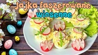 Wiosenne jajka faszerowane z rzodkiewką i ogórkiem - doskonała przystawka na wielkanocny stół