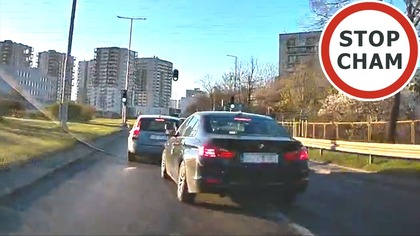 Kierowca w BMW zajeżdża wielokrotnie drogę #2227 Wasze Filmy