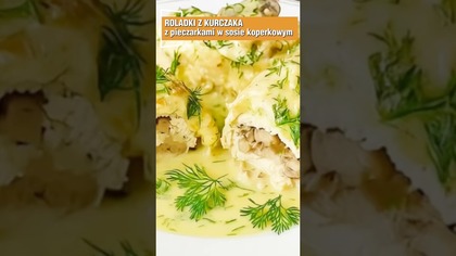 Najlepsze roladki z kurczaka EVER!  #roladkizkurczka #pieczarki #obiad #przepis #shorts