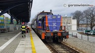 Pożar lokomotywy na stacji w Gorzowie