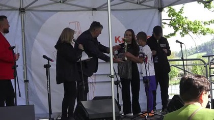 Rozdanie nagród z konkursu rzutów karnych - Kamienna Góra, 11.05.25 r.