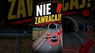 Zawrócić przed tunelem na ekspresówce?  To mógł być ogromny błąd #shorts #dashcam #viral