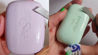 Soap Carving ASMR Relaxing Sounds no talking Satisfying ASMR Video