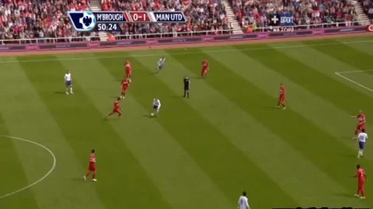 Premier League sezon 2008/2009 Middlesbrough 0-2 Man Utd Ji Sung Park