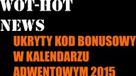 WoTUkryty Kod Bonusowy w Kalendarzu Adwentowym