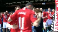 Premier League sezon 2008/2009 Manchester United-Arsenal Ceremonia odebrania pucharu