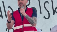1429 Górnik ze Śląska zwyzywał pod Sejmem premiera Tuska i minister Simens Klęskę.  (Skopiowane) (1)