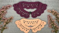 Jak zrobić kołnierzyk szydełkowy, krok po kroku, Crochet collar tutorial #218