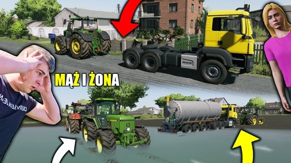 TAKICH TESTÓW TO JESZCZE NIE BYŁO CIĄGNIK VS CIĘŻARÓWKA WYCIĄGAM ZATOPIONY TRAKTORMĄŻ I ŻONA99