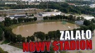 Powódź na inaugurację.  Stadion w Nysie zalany