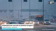 Niebezpieczne warunki na polskich drogach.  Zamiecie śnieżne i oblodzenie [KS Info]