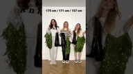 Jedna sukienka sylwestrowa na trzech sylwetkach 