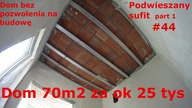 Podwieszany sufit w łazience.  Dom Bez kredytu, Na zgłoszenie, Dom 70m2 za 25ty #44 #pawełwaga