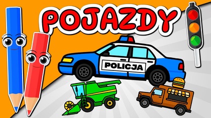  POJAZDY DLA DZIECI 3  Film edukacyjny dla dzieci z Kredką