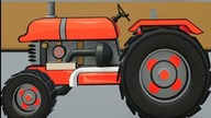 Whole Range of Colorful Animated Tractors #shorts #bazylland