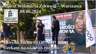 Marsz Wolności i Zdrowia, Justyna Socha STOP NOP - Czekam na wiatr co rozgoni.  Warszawa 08. 06. 202
