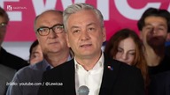 Przemówienie sztabowe Roberta Biedronia.  Jesteśmy gotowi wziąć odpowiedzialność za Europę