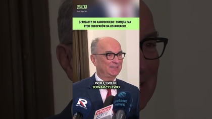 Czarzasty do Nawrockiego:  Wolę swoje towarzystwo niż pana #shorts