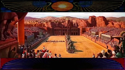 Wyścig Rydwanów w Jerozolimie za Poncjusza Piłata (fragm. : Ben-Hur - 1959)