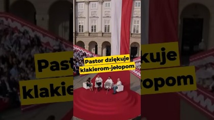 Pastor dziękuje klakierom-jełopom #stanowski #PiS #Nawrocki #wybory2025 #wetoman #polityka