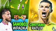 Ten Sergio Ramos WYGRAŁ Barcelonie mecz! Cristiano Ronaldo ZNÓW ratuje Al.  Nassr! GOL i ASYSTA CR7