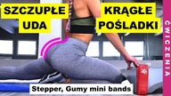 KRĄGŁE POŚLADKI, SZCZUPŁE UDA - Ćwiczenia na Stepperze, lub Schodach z Gumami Mini Bands