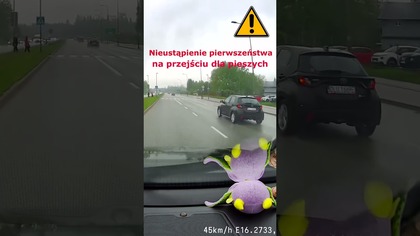 Nieustąpienie pieszemu na PDP #shorts #rikordwidjo