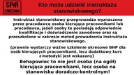 Szkolenie BHP z zakresu metodyki instruktażu stanowiskowego
