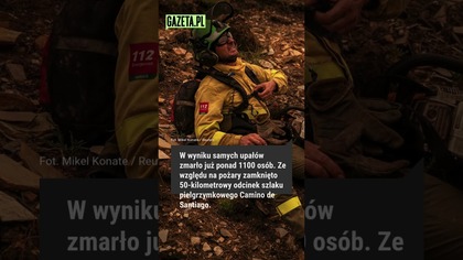 Koszmarne pożary w Hiszpanii.  Droga św.  Jakuba zamknięta dla pielgrzymów #shorts #news