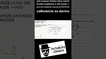 ZADANIE 20 21 22 CKE 2009 MAJ ELEKTROLIZA REAKCJE #shortvideo #short #chemia #chemistry #umed