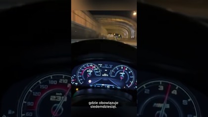 240 km/h przy limicie 70! Nocny rajd BMW po mieście.  Brawura czy skrajna głupota? #shorts #bmw 