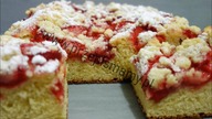Puszyste ciasto drożdżowe z truskawkami przepis @Henia Foks