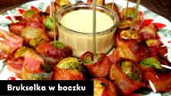 Brukselka otulona boczkiem z musztardowym dipem.  Ten smak Cię zaskoczy!