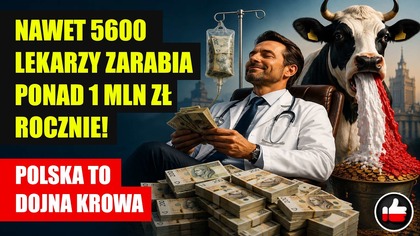 Nawet 5600 lekarzy zarabia ponad 1 MLN ZŁ Rocznie! Polska to dojna krowa