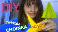 DIY jak zrobić choinkę, gwiazdę z papieru ? Origami by AsineD