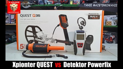 Xpointer + Wykrywacz Metali Quest Q35 vs Multi Detektor POWERFIX z Lidla