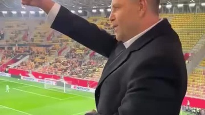PREZYDENT NAWROCKI NA MECZU GORĄCO PRZYWITANY PRZEZ KIBICÓW!
